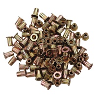 8-32 Zinc-Plated Steel Rivet Nuts - 100Pk